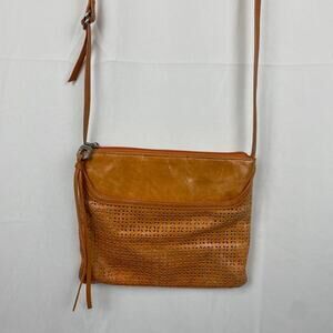 Hobo The Original Liza Perforated Leather Crossbody Handbag Bag Purse